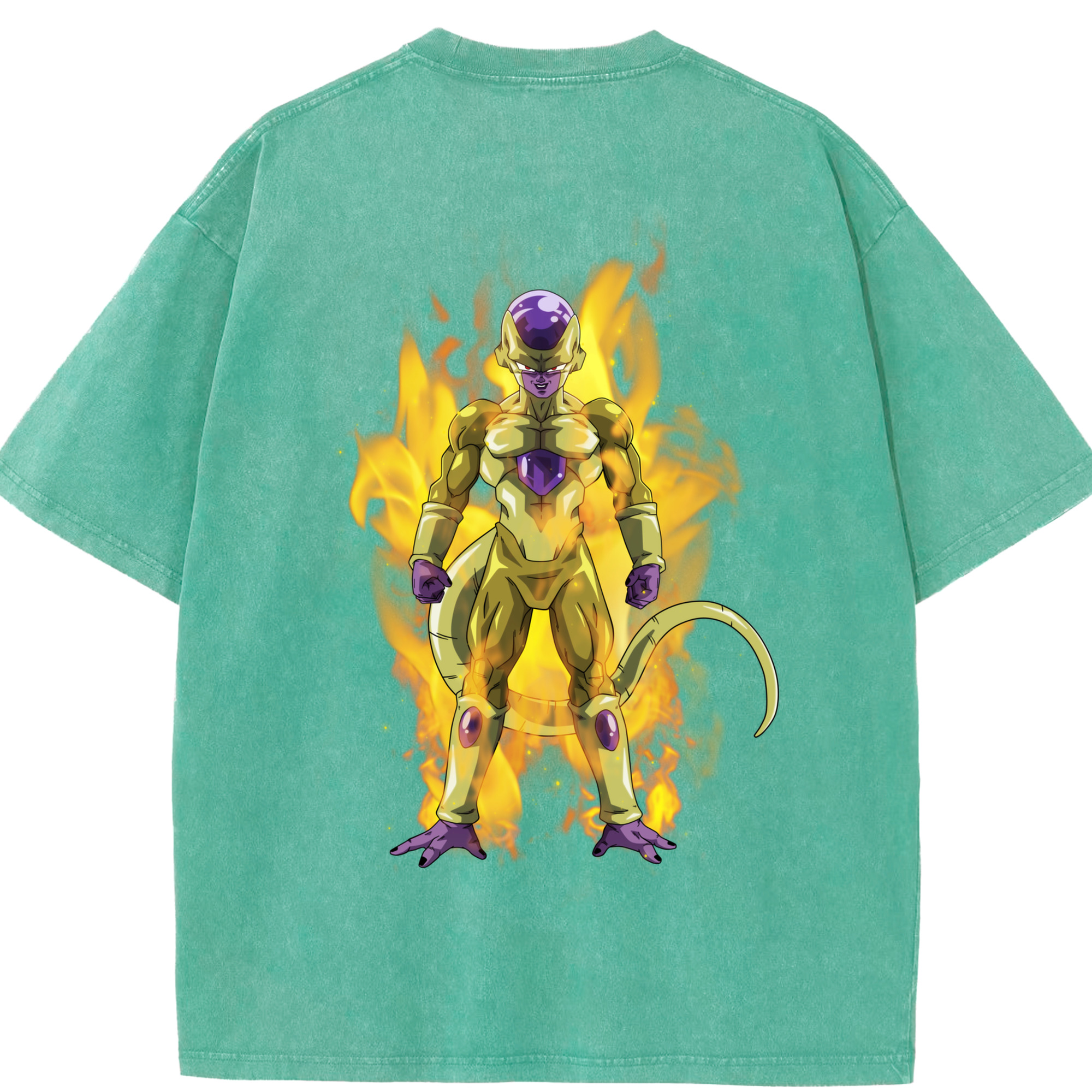 （画像用） ドラゴンボール フリーザ DRAGON BALL Frieza 綿100% ヴィンテージ風 半袖Tシャツ（背面プリント）
